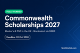 Commonwealth Scholarship Commission (CSC) via FAWE